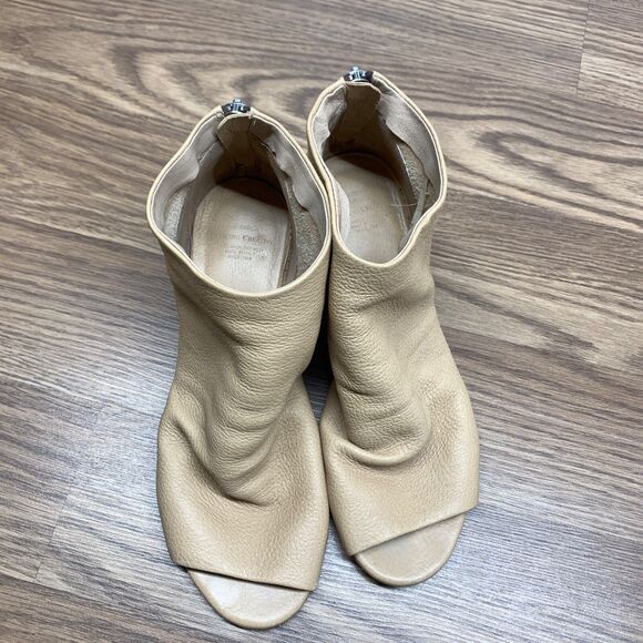 Officine Creative Women's Leather Block Sandals Heels Neutral Color 8 - Picture 7 of 12